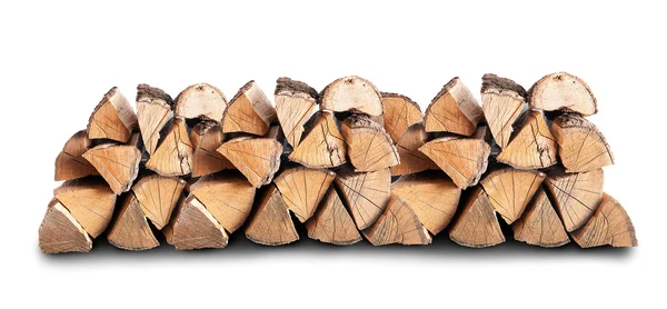 Oak firewood. isolated — Stock Photo, Image