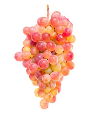 Olgun pembe üzüm demet. izole