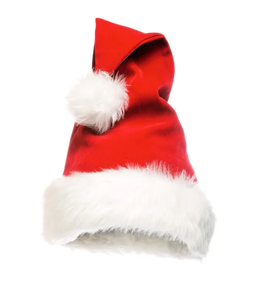 Santa claus red hat. isolated on white — Stock Photo, Image