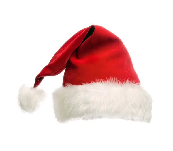 Santa claus red hat. isolated on white — Stock Photo, Image