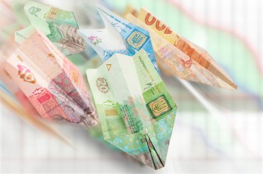 Ukraynalı para kağıt uçak