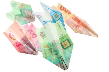 Ukraynalı para kağıt uçak