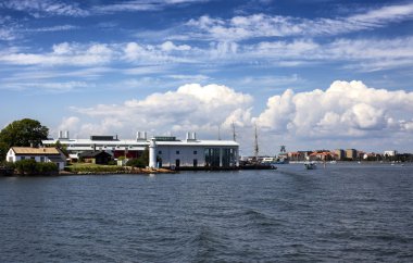 Latarnia morska, morze, budynki, budynki nad morzem, Szwecja, Szweckie wybrze? e, wybrze? e,