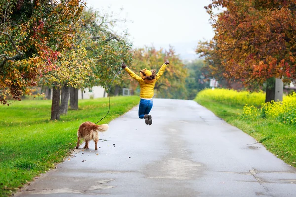 Happy met zijn vriend — Stockfoto