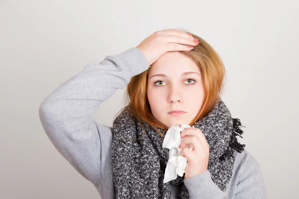 Teenager mit Kopfschmerzen — Stockfoto