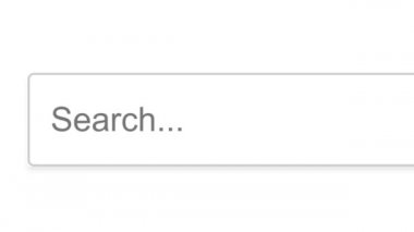 Arama Çubuğu Ekran Görüntüsünde İşsizlik Bilgileri Aranıyor. Çevrimiçi Ağ Web Sitesi Arama Kutusu. Bir bilgisayarda Dünya Çapında İnternet Aranıyor. Arama Motoru Görüntü Noktasına Yazılıyor Ekranı Kapat.