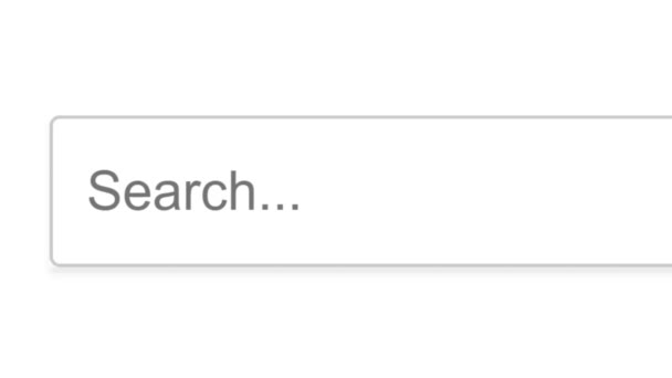 Ricerca Informazioni Covid Nella Barra Ricerca Visualizza Schermo Casella Ricerca — Video Stock