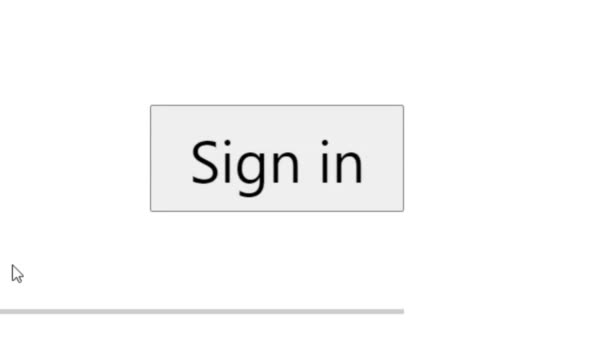 マウスカーソルがスライドしてサインインするにはここをクリックします デバイス画面オンラインで署名をクリックするカーソルの表示 インターネットネットワーク上でのログインの視点アカウントへのログイン — ストック動画