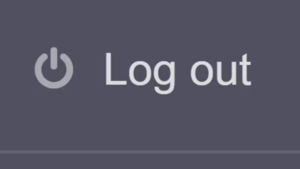 Mouse Cursor Slides Clicks Log Out Online Web Page 디바이스 — 비디오