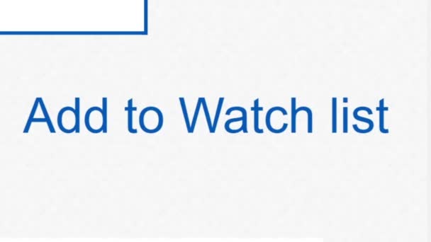 Mouse Cursor Slides Clicks Add Watch List Вид Экрана Устройства — стоковое видео
