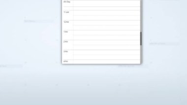 Yapılacaklar Listesindeki Doktor Randevusunu Zamanlanmış Takvim Hatırlatıcı Oluşturuluyor. Kişisel Düzenleyici Tarih Defteri 'nde Tıbbi Sınav Programı Oluştur. Günlüğe Yazma Girdisinin Dijital Görünümü.