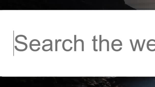Keresése Hiperinfláció Search Bar Screen View Online Network Honlap Keresés — Stock videók