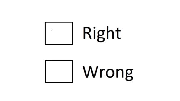 Selecting Right Check Mark Empty Box Indicate Right Right Wrong — Stock Video