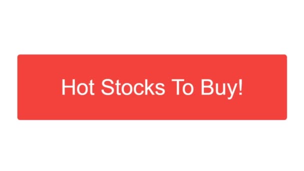 Mouse Cursor Slides Clicks Hot Stocks Buy Web Page Device — Stock Video