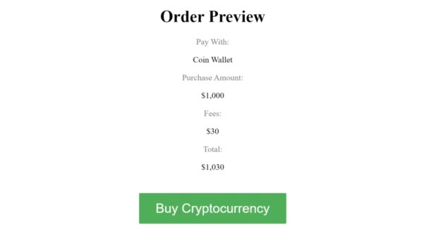 Mouse Cursor Slides Clicks Buy Cryptocurrency Web Page Device Screen — Stock Video