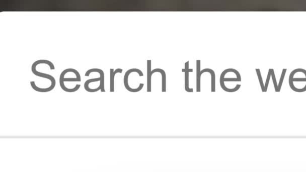 検索バー画面ビューでガーデニングを検索します オンラインネットワークウェブサイト検索ボックス コンピュータ上でWorld Wide Web Internetを検索する モニター画面の検索エンジンボックスビューポイントへの入力閉じる — ストック動画