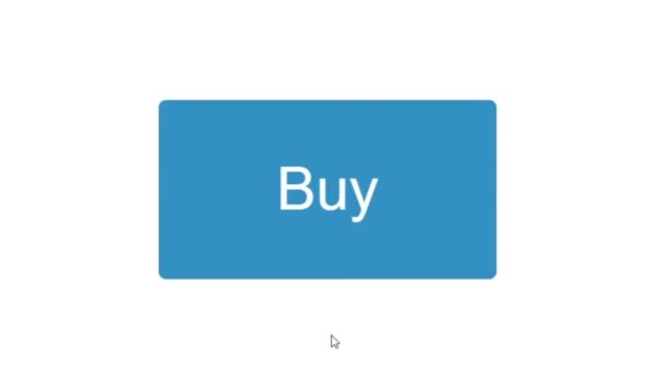 マウスカーソルのスライドと半狂乱は Webページ上の購入ボタンをクリックします オンラインで購入をクリックすると 複数のカーソルのデバイス画面表示 インターネットネットワークのウェブサイト上の視点 — ストック動画