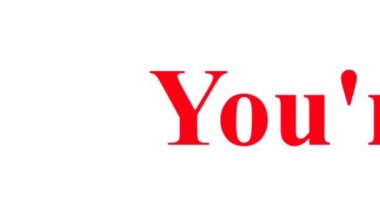 Beyaz Arkaplanda Sağdan Sola Dönen Kazanan Afiş 'sin. Bakış açısı.