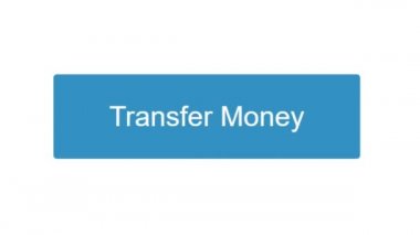 Fare imleci kayıyor ve Web Sayfasında Aktarım Parasına tıklıyor. İmleç Aktarım Fonları Çevrimiçi Aygıt Ekran Görünümü. İnternet Ağı üzerinden Bakış Ağı Web Sitesi.