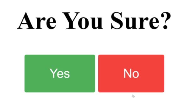 Cursor Del Ratón Desliza Hace Clic Respuesta Está Seguro Página — Vídeo de stock