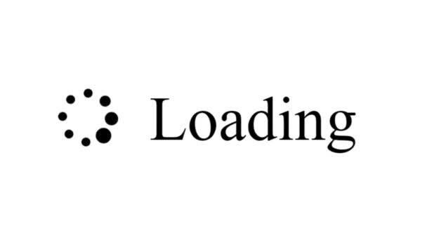 Loading Circle Device Screen Digital Display Web Page Website Computer — Stock Video