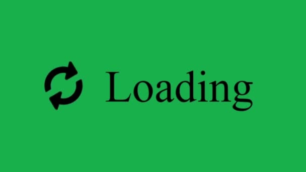 Loading Circle Green Screen Device Screen Digital Display Web Page — Stock video