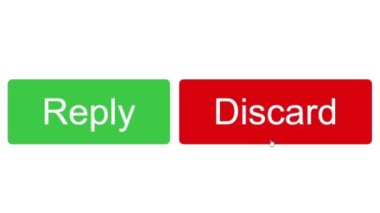 Fare imleci Web Sayfası Yazılım Programında Kaydırır ve Mesajı Reddeder. İmleç Tıklamasının Aygıt Ekran Görünümü Mesajlaşma Uygulamasını Yoksay Çevrimiçi İnternet Ağı üzerinden Bakış Ağı Web Sitesi.