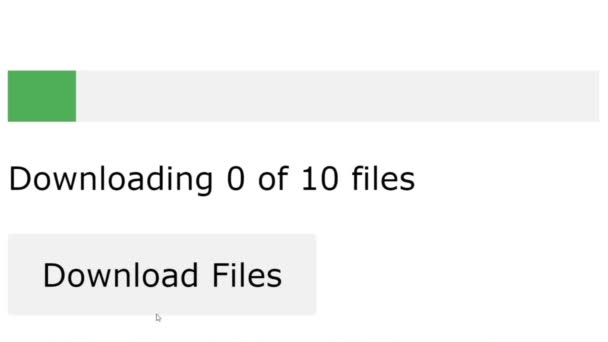 Baixar Arquivos Até Ser Concluído Página Web Online Visualização Tela — Vídeo de Stock