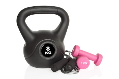 Halter, kettlebell ve ip atlama