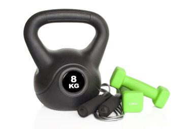 Halter, kettlebell ve ip atlama