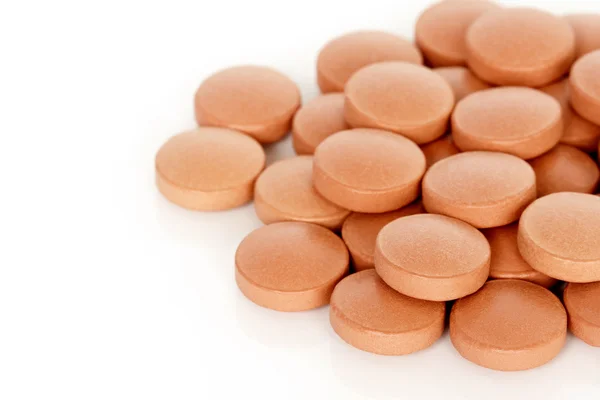 Suplementos de hierro Vitamina Tableta —  Fotos de Stock
