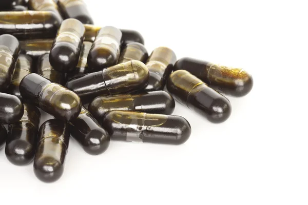 Olive Leaf Vitamin Supplements — Stock Photo, Image