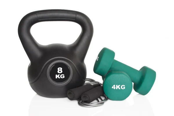 Halter, kettlebell ve ip atlama