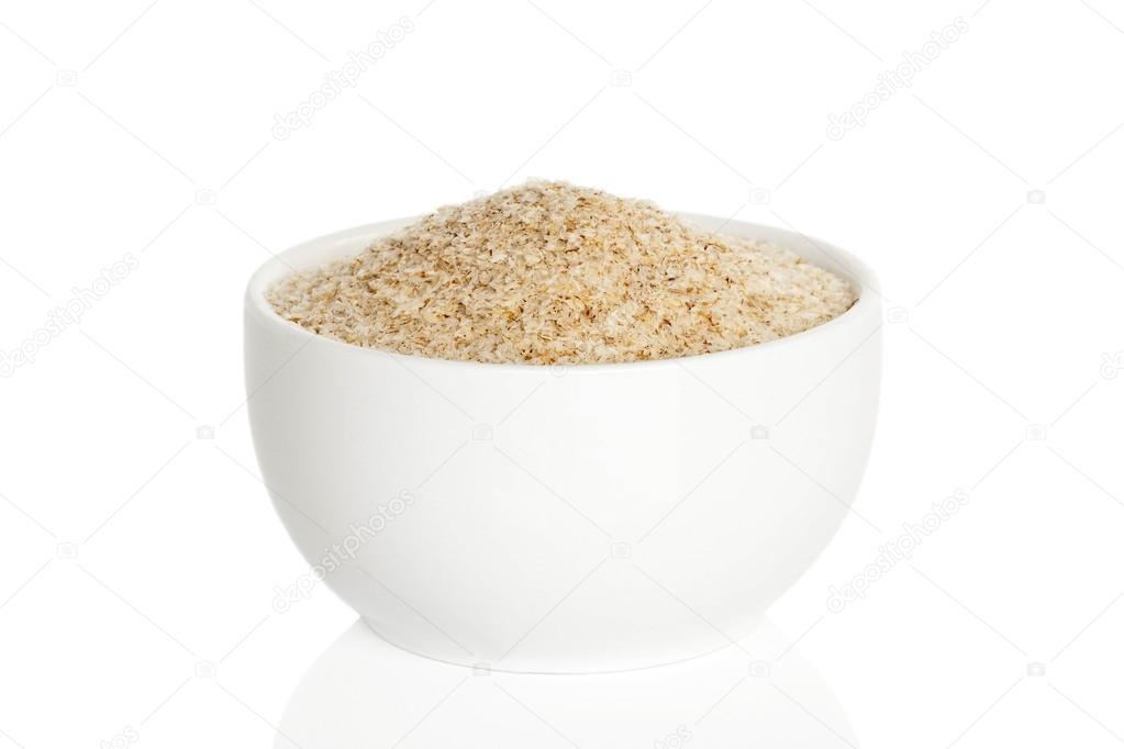 Psyllium husk in a cup