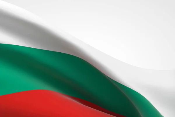 Darstellung Der Schwenkenden Bulgarischen Flagge — Stockfoto