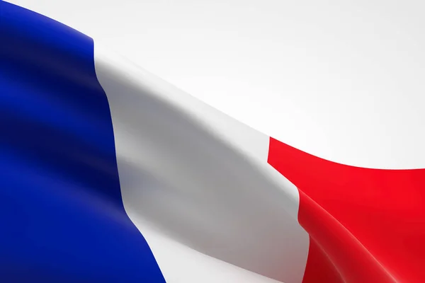 Рендеринг Французского Флага — стоковое фото