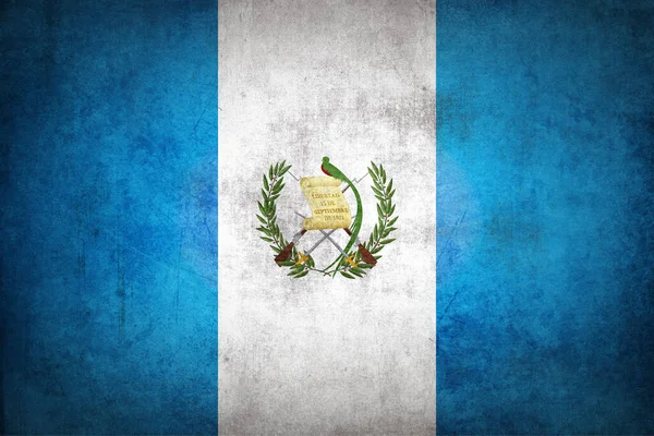 Drapeau Guatemala Avec Texture Grunge — Photo