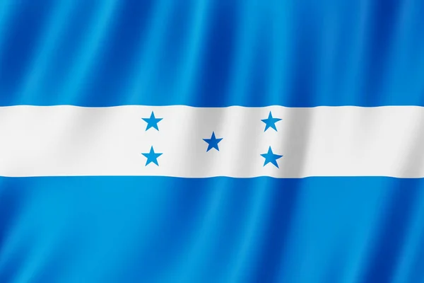 Bandiera Honduras Sventola Nel Vento — Foto Stock