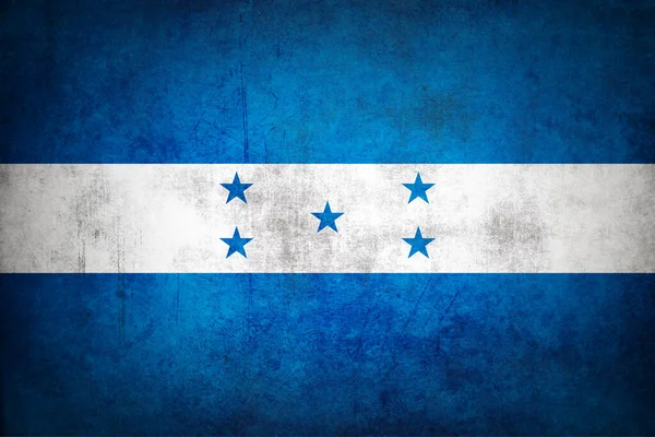 Honduras Vlag Met Grunge Textuur — Stockfoto