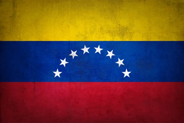 Флаг Венесуэлы Гранж Текстурой — стоковое фото