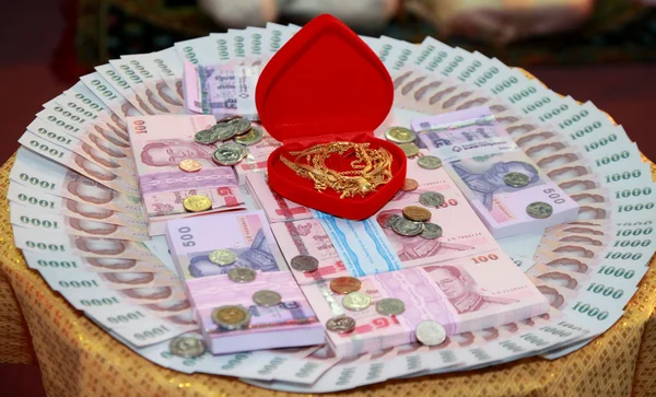 Bride-price in thai wedding ,thailand — Stock Photo, Image