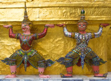 wat phra kaew grand palace bangkok Guardian heykeli