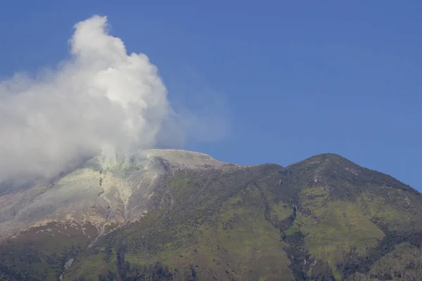 Sulfur Smoke Top Mount Welirang East Java Indonesia Mount Welirang — Stock Photo, Image
