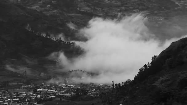 Toeristische Bestemmingen Het Dieng Plateau Centraal Java Zie Het Landelijke — Stockvideo