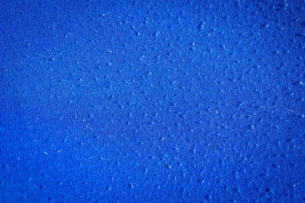 Blue Cotton Fabric Visible Details Background — Stock Photo, Image