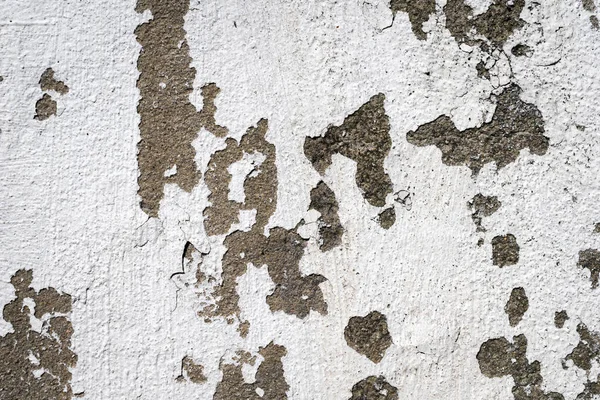 古い白塗りの壁が剥がれ落ち — ストック写真