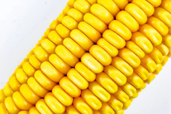 Желтые Зерна Кукурузы Видимыми Деталями Фон Текстура — стоковое фото
