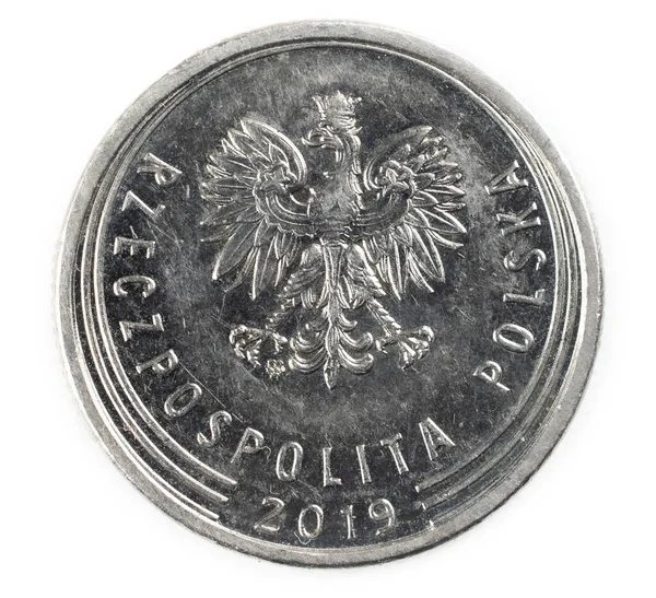 Foto Del Águila Moneda Polaca Zloty — Foto de Stock