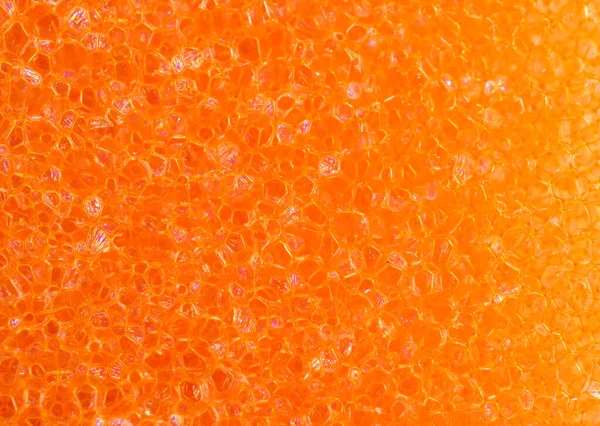 Narancssárga Mosogatószivacs Látható Részletekkel Háttér Vagy Textúra — Stock Fotó