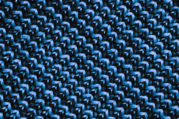 Голубая Хлопковая Ткань Интересным Рисунком — стоковое фото